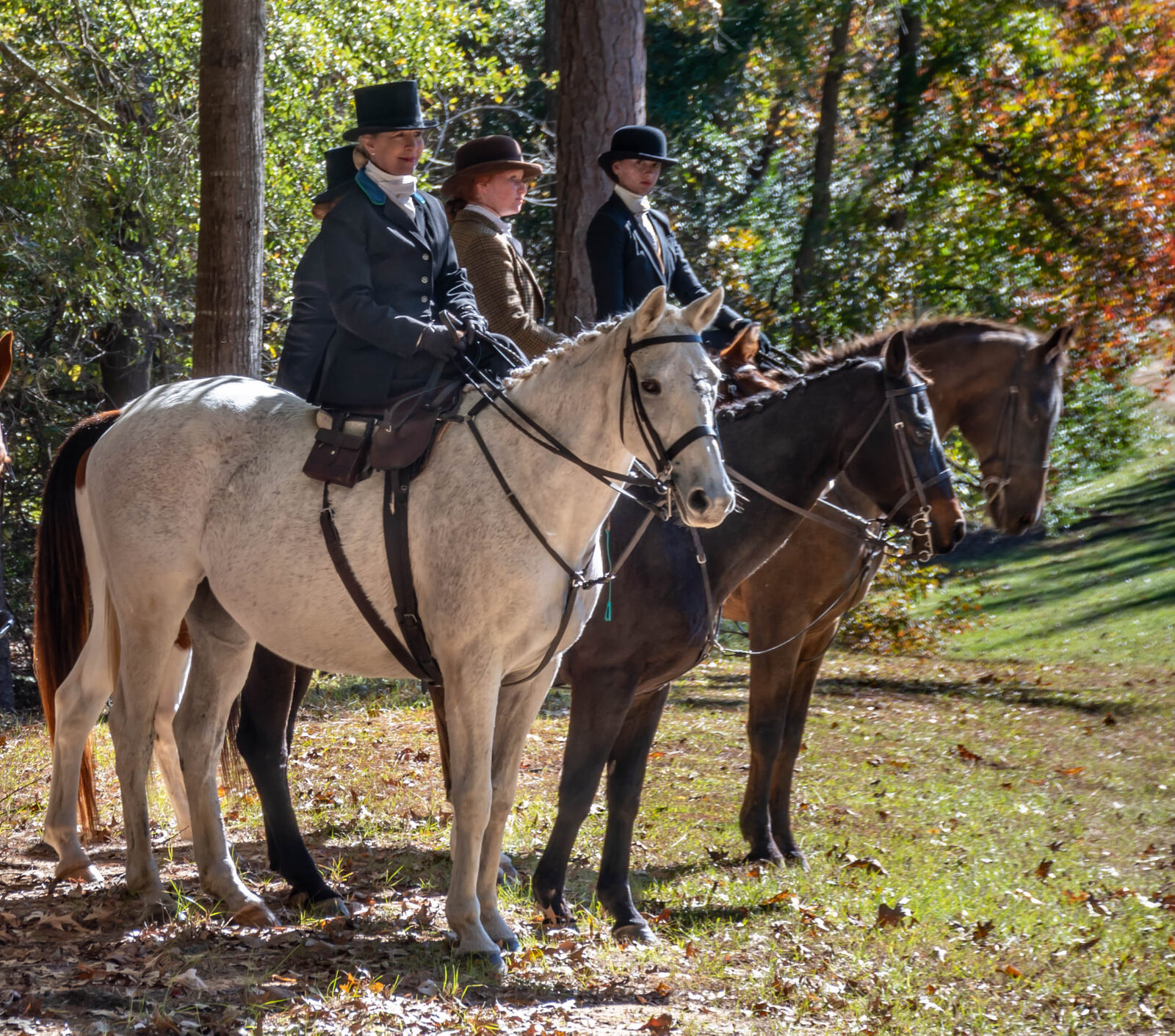 Members riding side by side
